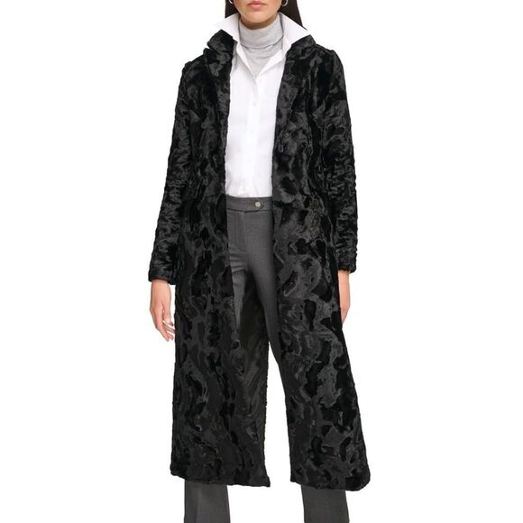 NWT Calvin Klein Women's Faux Fur Jacket Size M - Picture 1 of 12